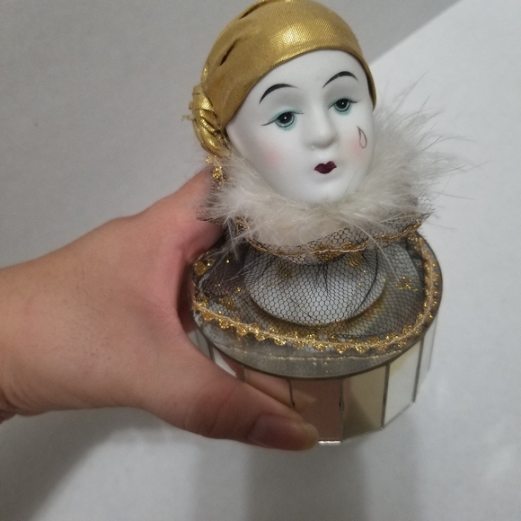 Vintage porcelain clown music box - Picture 3 of 9